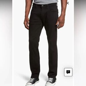 PAIGE NWT Men’s Federal Slim Straight Jeans in Black Shadow size 31